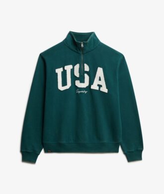 Sweats à demi-zip avec appliqué Athletic Essentials