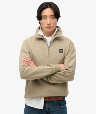 Sweats à demi-zip avec coutures contrastées