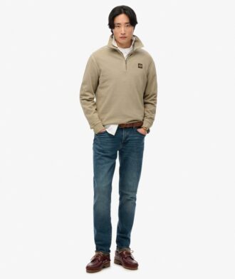 Sweats à demi-zip avec coutures contrastées