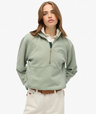 Sweats oversize à demi-zip avec logo Essential