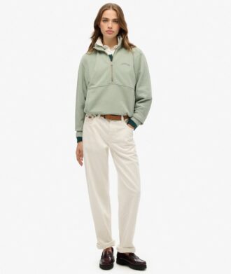 Sweats oversize à demi-zip avec logo Essential
