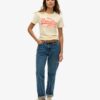 T-shirt ajusté avec logo Vintage néon T-shirt ajusté avec logo Vintage néon