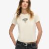 T-shirt ajusté avec strass « Tattoo » T-shirt ajusté avec strass « Tattoo »