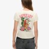 T-shirt ajusté avec strass « Tattoo » T-shirt ajusté avec strass « Tattoo »