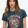 T-shirt ajusté avec strass « Tattoo » T-shirt ajusté avec strass « Tattoo »