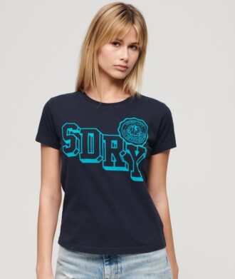 T-shirt ajusté flocé Varsity