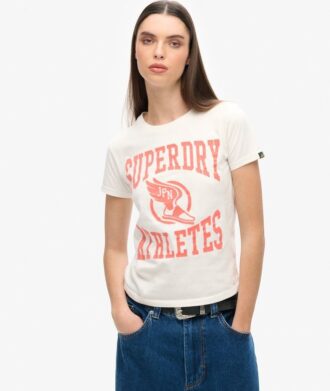 T-shirt ajusté flocé Varsity
