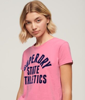 T-shirt ajusté flocé Varsity