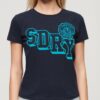 T-shirt ajusté flocé Varsity T-shirt ajusté flocé Varsity