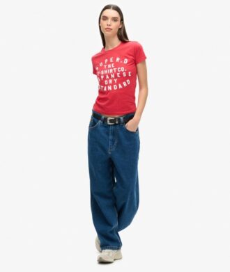 T-shirt ajusté à imprimé bouffant