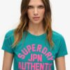 T-shirt ajusté à imprimé bouffant