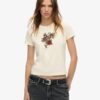 T-shirt ajusté Small Tattoo Rhinestone T-shirt ajusté Small Tattoo Rhinestone