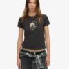T-shirt ajusté Small Tattoo Rhinestone T-shirt ajusté Small Tattoo Rhinestone