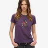 T-shirt ajusté Small Tattoo Rhinestone T-shirt ajusté Small Tattoo Rhinestone