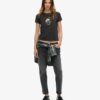 T-shirt ajusté Small Tattoo Rhinestone T-shirt ajusté Small Tattoo Rhinestone