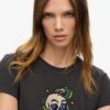 T-shirt ajusté Small Tattoo Rhinestone T-shirt ajusté Small Tattoo Rhinestone