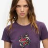 T-shirt ajusté Small Tattoo Rhinestone T-shirt ajusté Small Tattoo Rhinestone