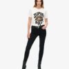 T-shirt ample avec affiche punk lo-fi