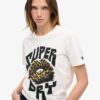 T-shirt ample avec affiche punk lo-fi