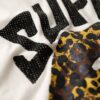 T-shirt ample avec affiche punk lo-fi