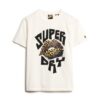 T-shirt ample avec affiche punk lo-fi