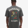 T-shirt ample avec motif tatouage dans le dos