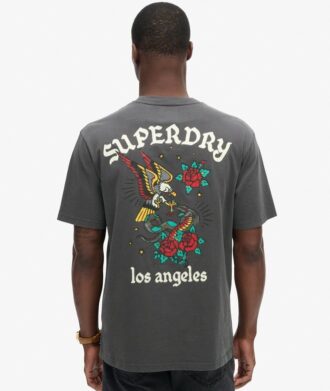 T-shirt ample avec motif tatouage dans le dos
