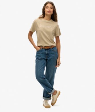 T-shirt ample et carré avec logo Core brodé