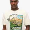 T-shirt ample à imprimé graphique Neon Travel