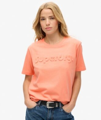 T-shirt ample à logo en relief