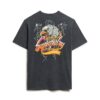 T-shirt ample à motif Biker Rock T-shirt ample à motif Biker Rock
