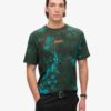 T-shirt ample à motif camouflage utilitaire