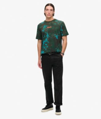 T-shirt ample à motif camouflage utilitaire