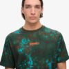 T-shirt ample à motif camouflage utilitaire