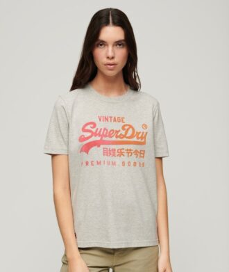 T-shirt ample à motif graphique ton sur ton