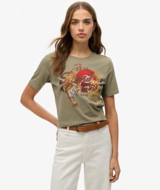 T-shirt ample Tokyo au logo Vintage