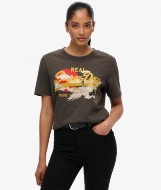 T-shirt ample Tokyo au logo Vintage