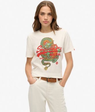 T-shirt ample Tokyo au logo Vintage