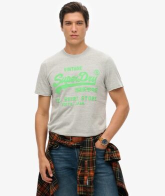 T-shirt avec logo Vintage fluo