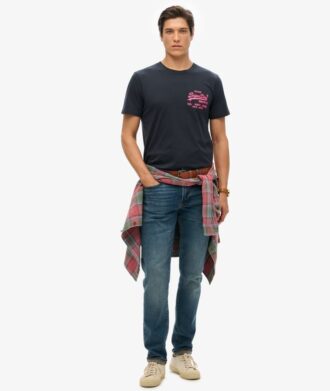 T-shirt avec logo Vintage fluo