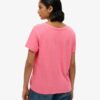 T-shirt à col en V brodé et effet flammé T-shirt à col en V brodé et effet flammé