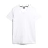 T-shirt à col en V en Organic Cotton avec logo brodé T-shirt à col en V en Organic Cotton avec logo brodé