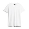 T-shirt à col en V et manches courtes en maille flammée T-shirt à col en V et manches courtes en maille flammée