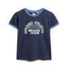 T-shirt à col lanières et imprimé plage Athletic Essentials T-shirt à col lanières et imprimé plage Athletic Essentials