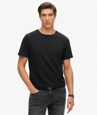T-shirt à col rond et Shorts en coton flammé