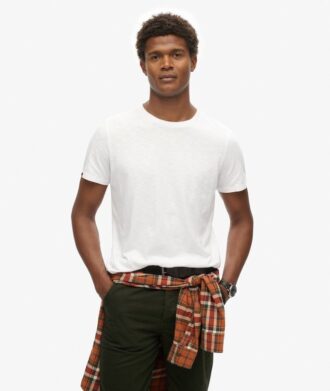 T-shirt à col rond et Shorts en coton flammé
