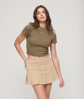 T-shirt court brodé en Organic Cotton