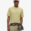 T-shirt en maille chinée surteint T-shirt en maille chinée surteint