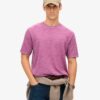 T-shirt en maille chinée surteint T-shirt en maille chinée surteint