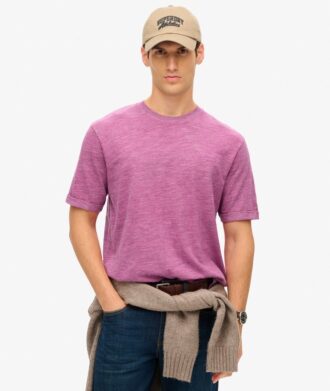 T-shirt en maille chinée surteint
